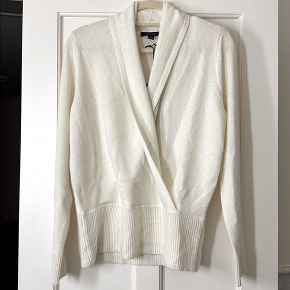 Ann Taylor Cashmere Shawl Collar Wrap Sweater 825543 - Picture 6 of 8
